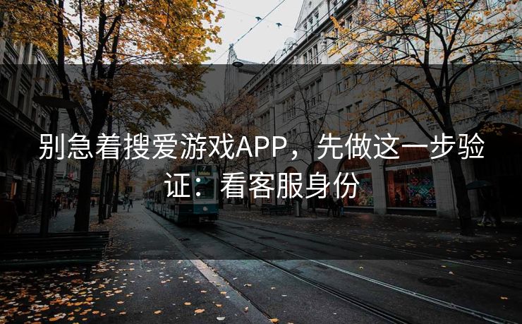 别急着搜爱游戏APP，先做这一步验证：看客服身份